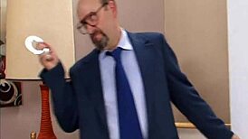 Redhead Princess Sucking and Cumshot Blowjob