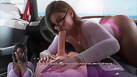 Apocalust 10 - lustful wife cheats on husband during phone call in wild 3D action