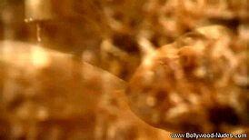 brunette cougar dances erotically, teasing nude in indian striptease