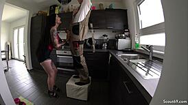 german teen 18+ fucks handwerker without condom