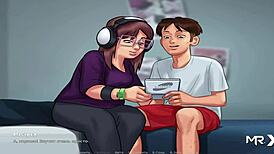 Wow, fucking that chubby milf in headphones!