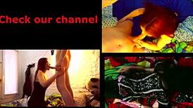 Boyfriend Covers Latina With Cum After Work