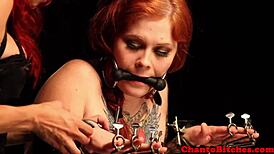 Watch this redhead lesbian sub get spanked in bdsm bondage?
