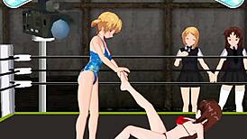 princess of the ring battle, nina vs karin in wild anime catfight. who dominates tonight?