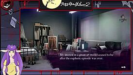 Muscular bodybuilder dominates big tits in hentai