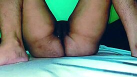 Village hot bhabhi moans loud during intense missionary creampie