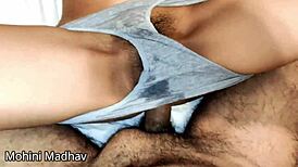 Horny Indian girl cheats on boyfriend, gets slammed by stranger in wild threesome. Homemade action with chubby housewife bent over for more.