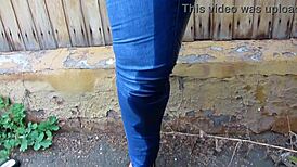 Pissing Compilation of Fat Milf Outdoors in Jeans and Naked Amateur Fetish