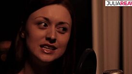 Pretty girlfriends share intimate moments in lesbian video