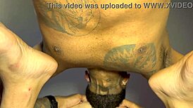 I take 21cm cock deep inside. Interracial bareback action.