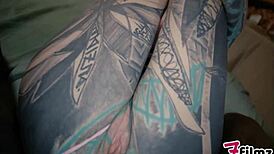 Couple in glasses enjoys rough anal sex and ass-to-mouth blowjob with moaning