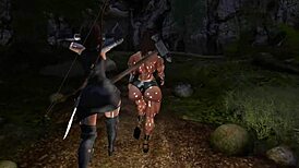 Hey, ever seen a tranny quest like this barbarian tale in wild 3D action?