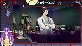 Muscular bodybuilder dominates big tits in hentai