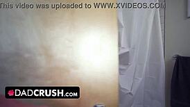 Sneaky Stepdad Tricks Step-Daughter into Blowjobs and Sideways Doggy Sex