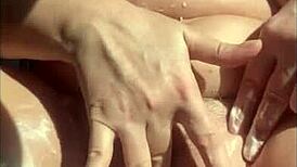 Wet Shaved Pussy Squirts Orgasm Close-Up!