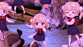 Sad girl harem uncensored orgasm!