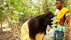 bbw african babe enjoys hairy quickies in various positions