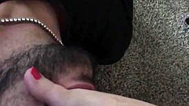 Sweaty barefoot foot worship session with slave elements.