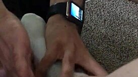 Sweaty barefoot foot worship session with slave elements.