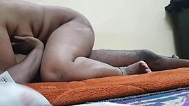 Tamil college girl engages in hard activity