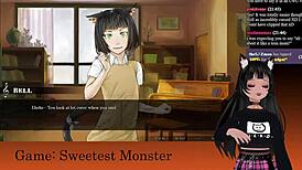 i'm lewdneko playing sweetest monster part 2, its so fun!