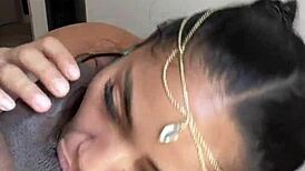 Cute Girl Treats Big Black Cock!