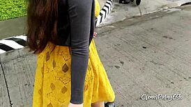 young pinay walker sucks off client, gets her tight pussy licked.