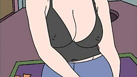 halloween in a strange house cartoon porno with anime hentai vibes.