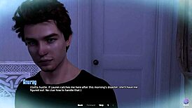 Half-naked stepmom, did you catch me peeping in her bedroom with 3D hentai?