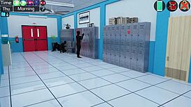 Milfy City gameplay part 8 with outdoor titty fuck action