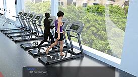 Milfy City gameplay part 8 with outdoor titty fuck action