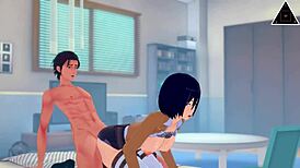 Mikasa And Eren Have Sex Uncensored!