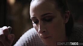 Taboo Stepdaughter Gets Her Pussy Fingered and Jizzed in Secret