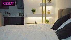 Step Mom Waited for Husband but Step Son Starts Hard Sex in Shared Bed