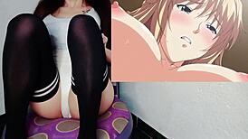 sole guy in women’s college bangs them all in hentai kyonyuu reijou ep 1