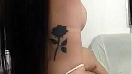 Heartfelt Solo Trans Sluts Masturbate Cutely in Mirror