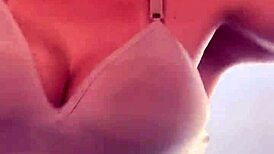 Gym cardio heats up, shirt off, wet pussy exposed