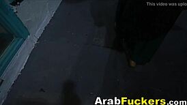 I desperate arab girl takes two huge dicks for money