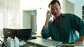 jizzy asian masseuse fuck with monster cock