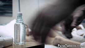 I'm so moved watching this tattooed teenage babe get filled with jizz in missionary.