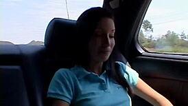 Chloe 18, are you showing off those natural tits while fingering in the car?