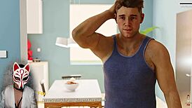 anime game hentai booty grab in scent 3