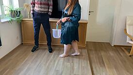 Mother-In-Law's Intense Suck and Teasing Display