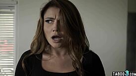 Obedient Busty Babysitter Adria Rae Teases with Bubble Butt