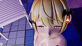 connection dance minato aqua yozora mel virtual youtuber