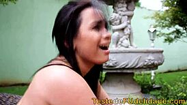 bold gardener fucking naughty brunette boss