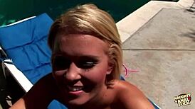 i spread sunscreen on her big ass, then she deepthroats me intensely.