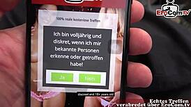 スリム毛マンコそばかす熟女がドイツユーザーとタイトPOVセックス