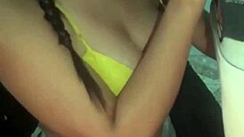 In this close-up scene, laurencat eagerly takes the cumshot in her mouth.