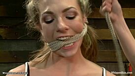 i'm so into this redhead dom anal fucking a bound blonde dyke hard